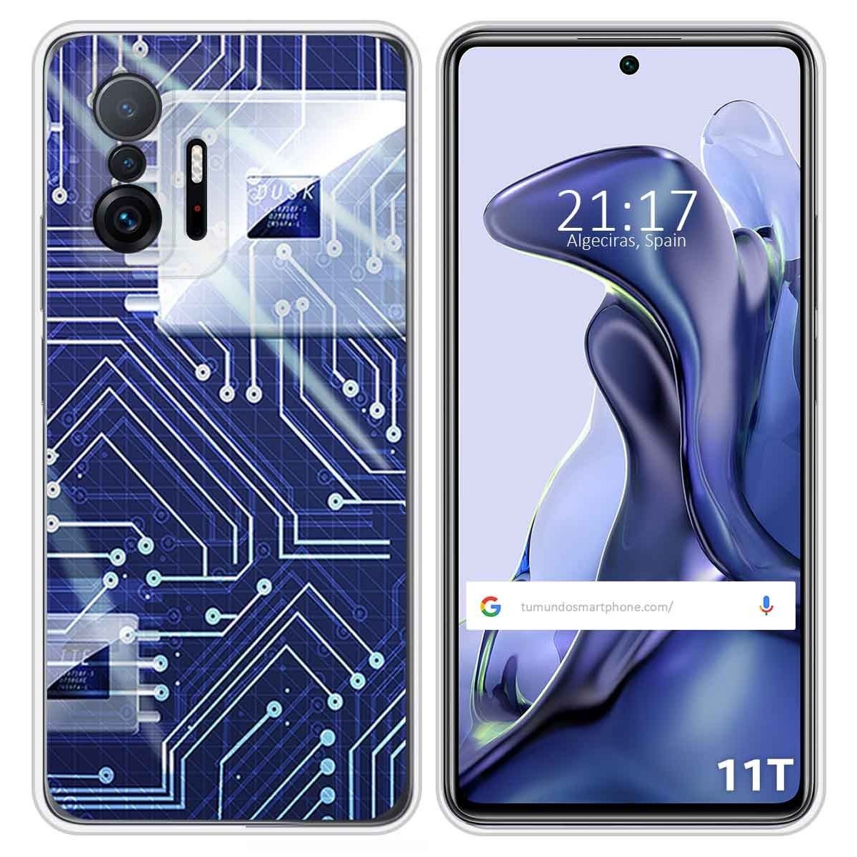 Funda Silicona para Xiaomi 11T 5G / 11T Pro 5G diseño Circuito Dibujos