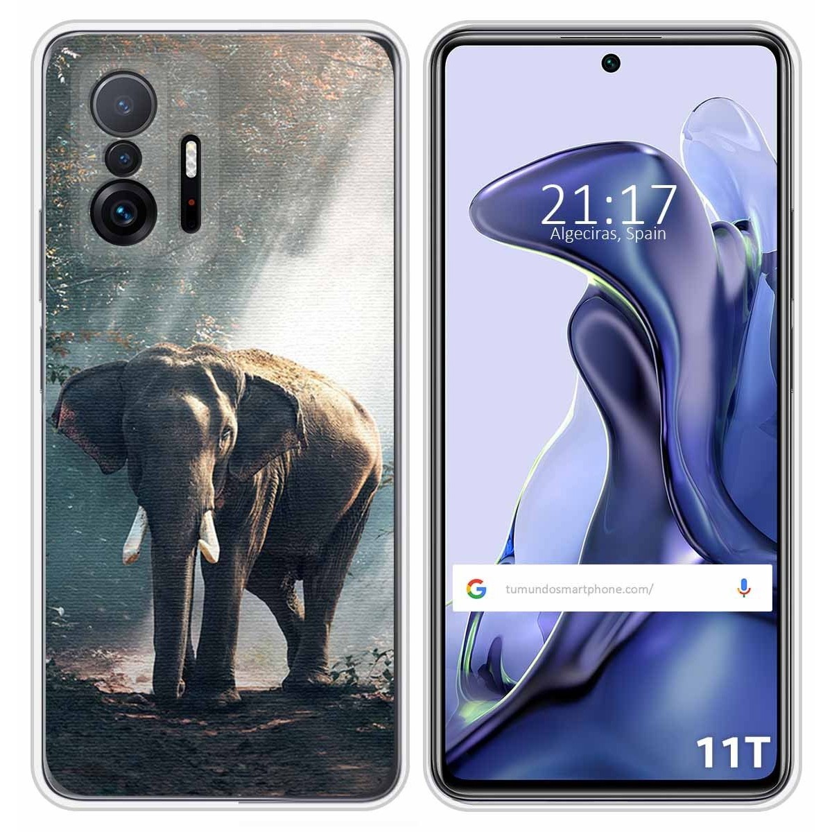 Funda Silicona para Xiaomi 11T 5G / 11T Pro 5G diseño Elefante Dibujos