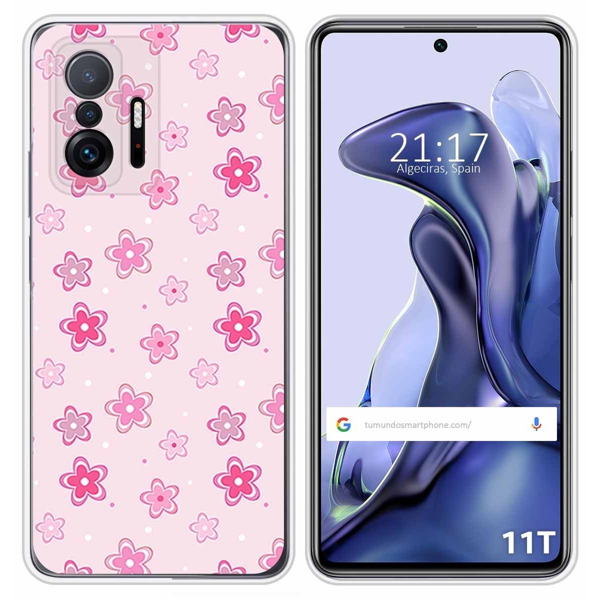 Funda Silicona para Xiaomi 11T 5G / 11T Pro 5G diseño Flores Dibujos