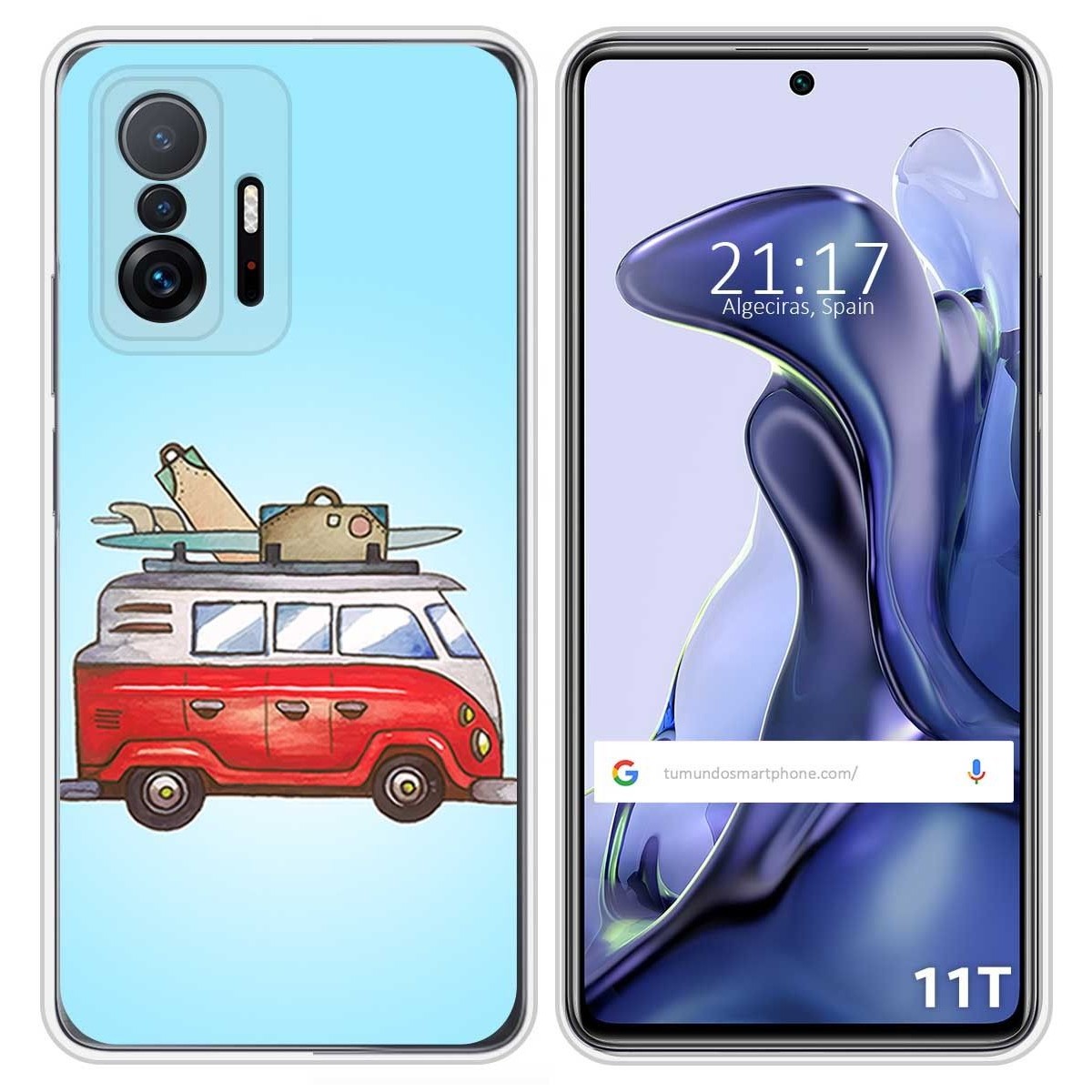 Funda Silicona para Xiaomi 11T 5G / 11T Pro 5G diseño Furgoneta Dibujos