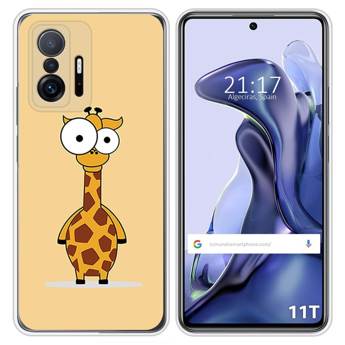 Funda Silicona para Xiaomi 11T 5G / 11T Pro 5G diseño Jirafa Dibujos