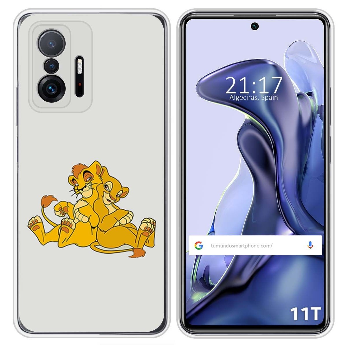 Funda Silicona para Xiaomi 11T 5G / 11T Pro 5G diseño Leones Dibujos