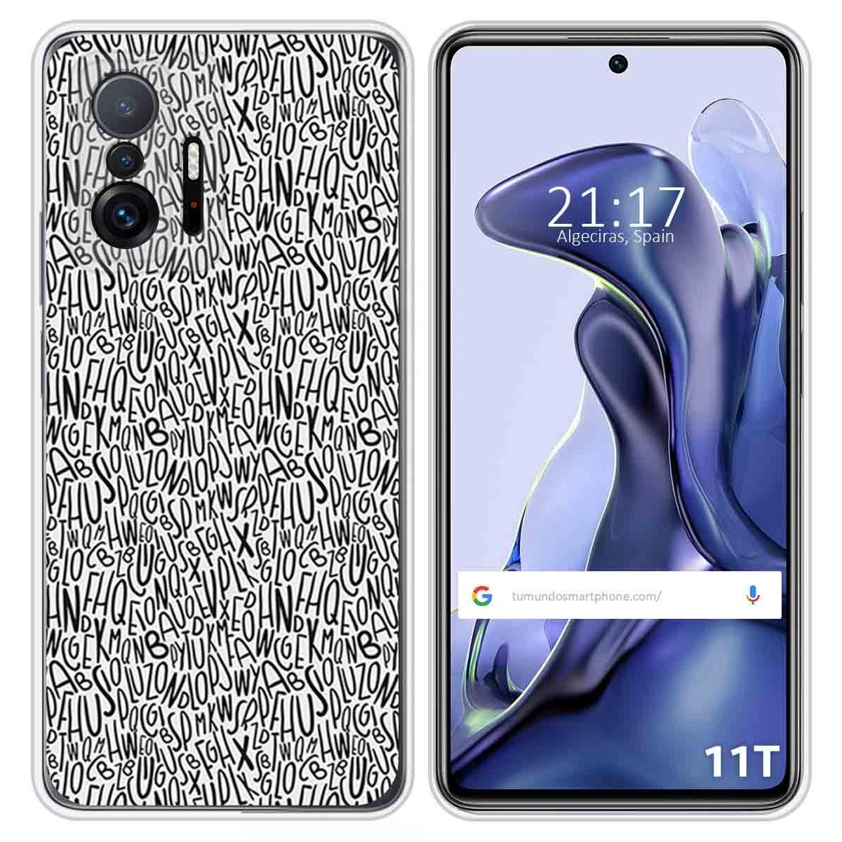 Funda Silicona para Xiaomi 11T 5G / 11T Pro 5G diseño Letras Dibujos