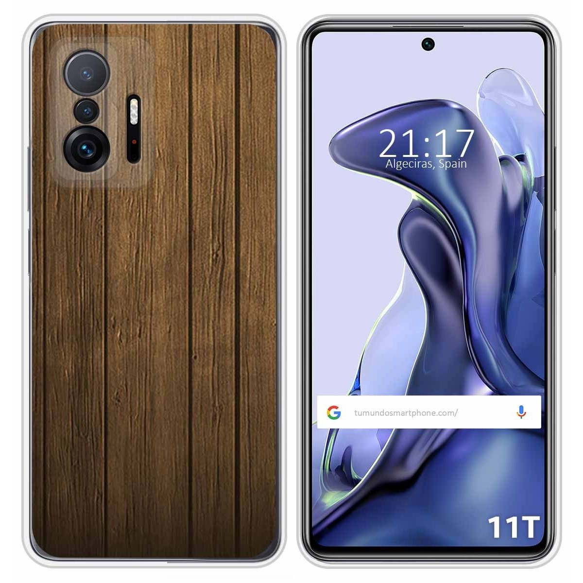 Funda Silicona para Xiaomi 11T 5G / 11T Pro 5G diseño Madera Dibujos