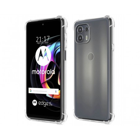 Funda Silicona Antigolpes Transparente para Motorola Edge 20 Lite