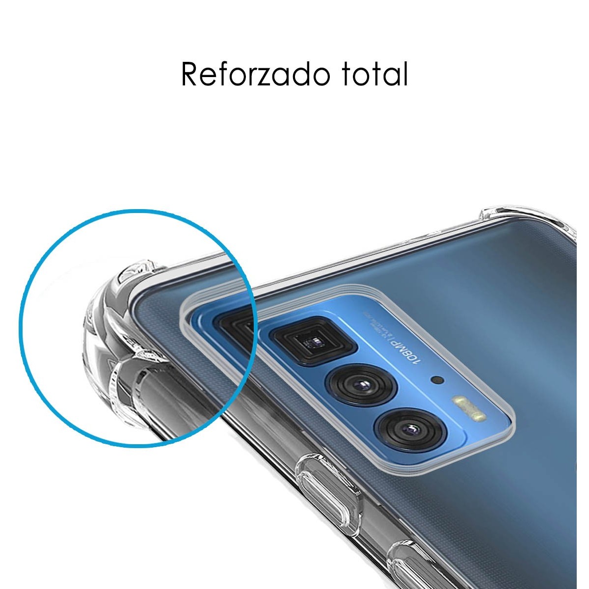 Funda Silicona Antigolpes Transparente para Motorola Edge 20 Pro