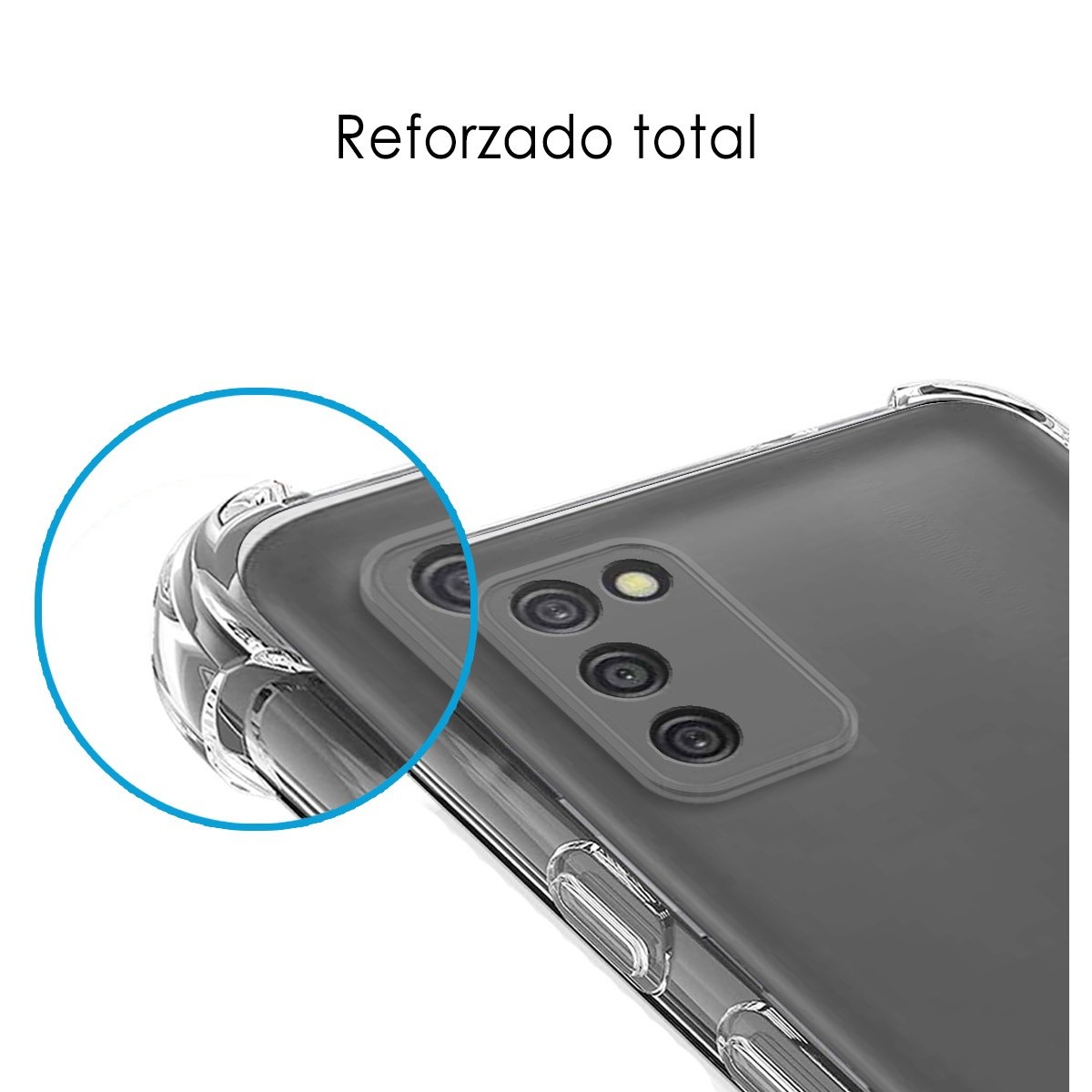 Funda Gel Tpu Antigolpes Transparente para Samsung Galaxy A03s