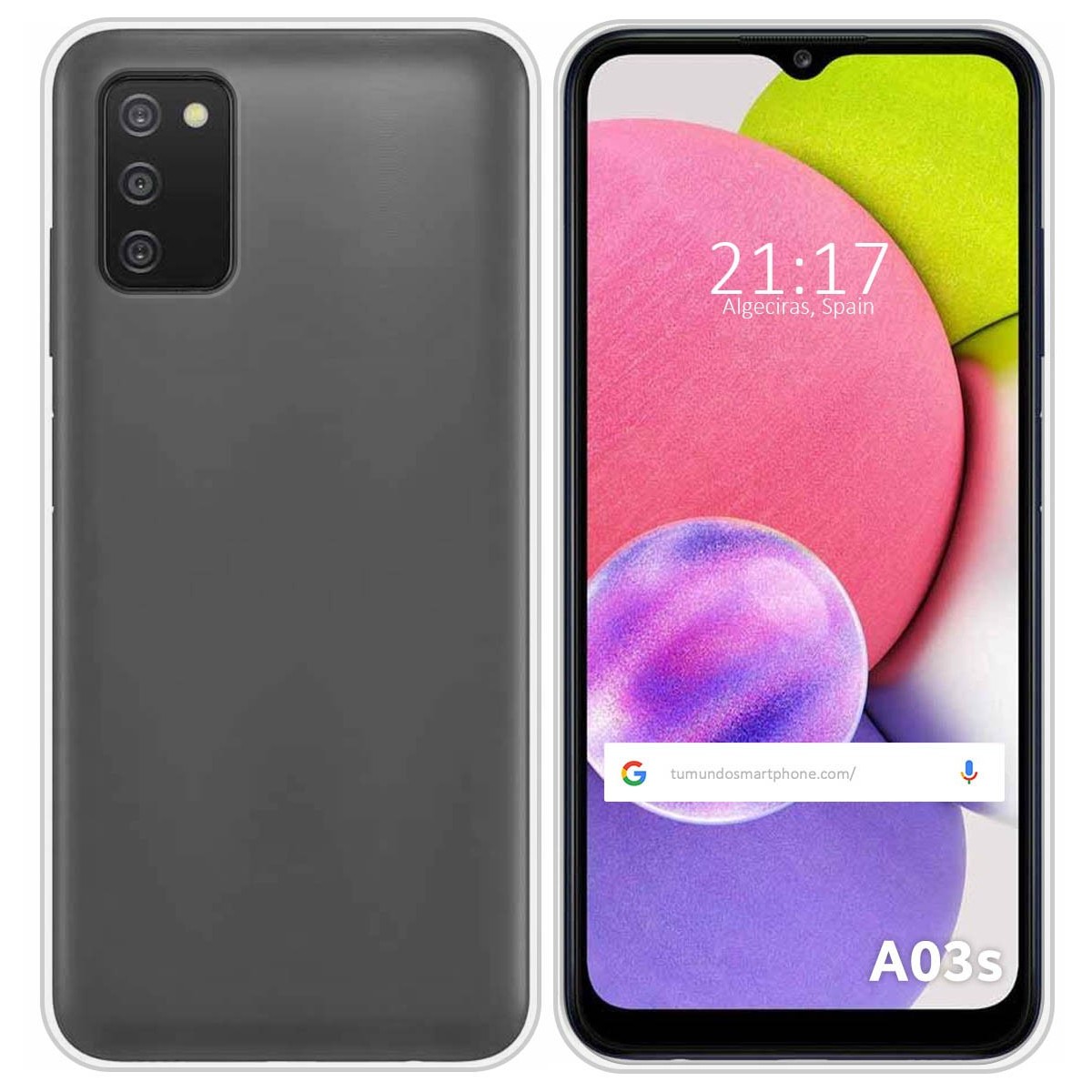 Funda Silicona Gel TPU Transparente para Samsung Galaxy A03s