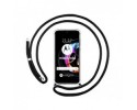 Funda Colgante Transparente para Motorola Edge 20 Lite con Cordon Negro