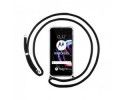 Funda Colgante Transparente para Motorola Edge 20 Pro con Cordon Negro