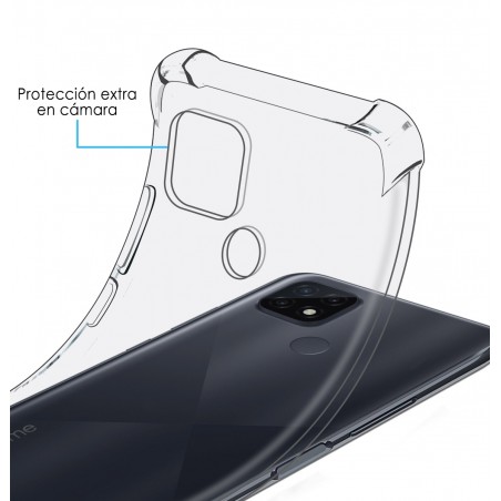 Funda Gel Tpu Antigolpes Transparente para Realme C21