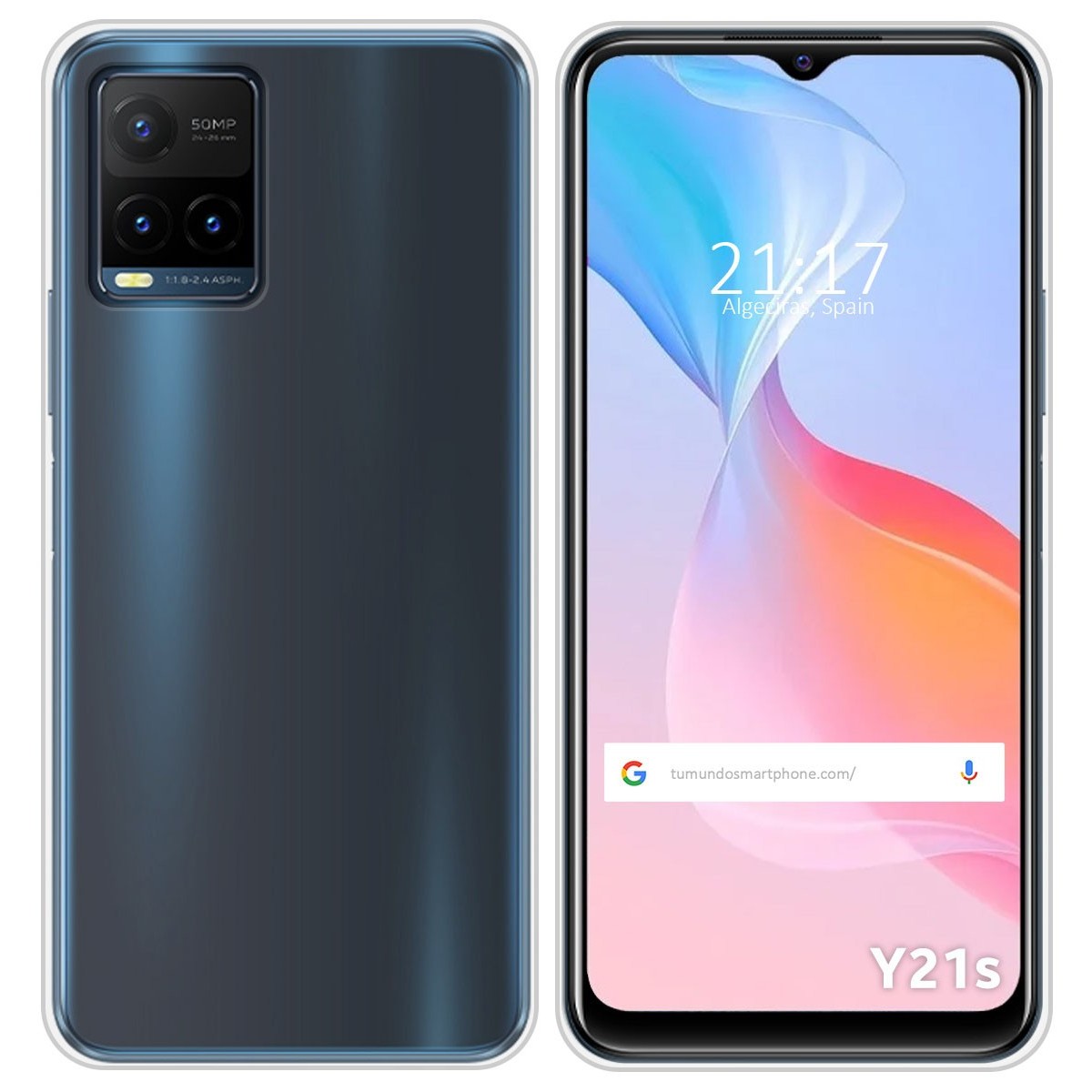 Funda Silicona Gel TPU Transparente para Vivo Y21s / Y33s