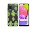 Funda Silicona Transparente para Samsung Galaxy A03s diseño Cactus Dibujos