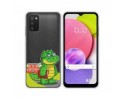 Funda Silicona Transparente para Samsung Galaxy A03s diseño Coco Dibujos