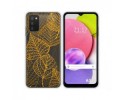 Funda Silicona Transparente para Samsung Galaxy A03s diseño Hojas Dibujos