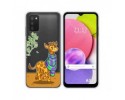 Funda Silicona Transparente para Samsung Galaxy A03s diseño Jirafa Dibujos
