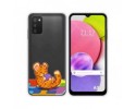 Funda Silicona Transparente para Samsung Galaxy A03s diseño Leopardo Dibujos