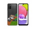 Funda Silicona Transparente para Samsung Galaxy A03s diseño Panda Dibujos