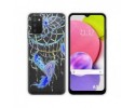 Funda Silicona Transparente para Samsung Galaxy A03s diseño Plumas Dibujos