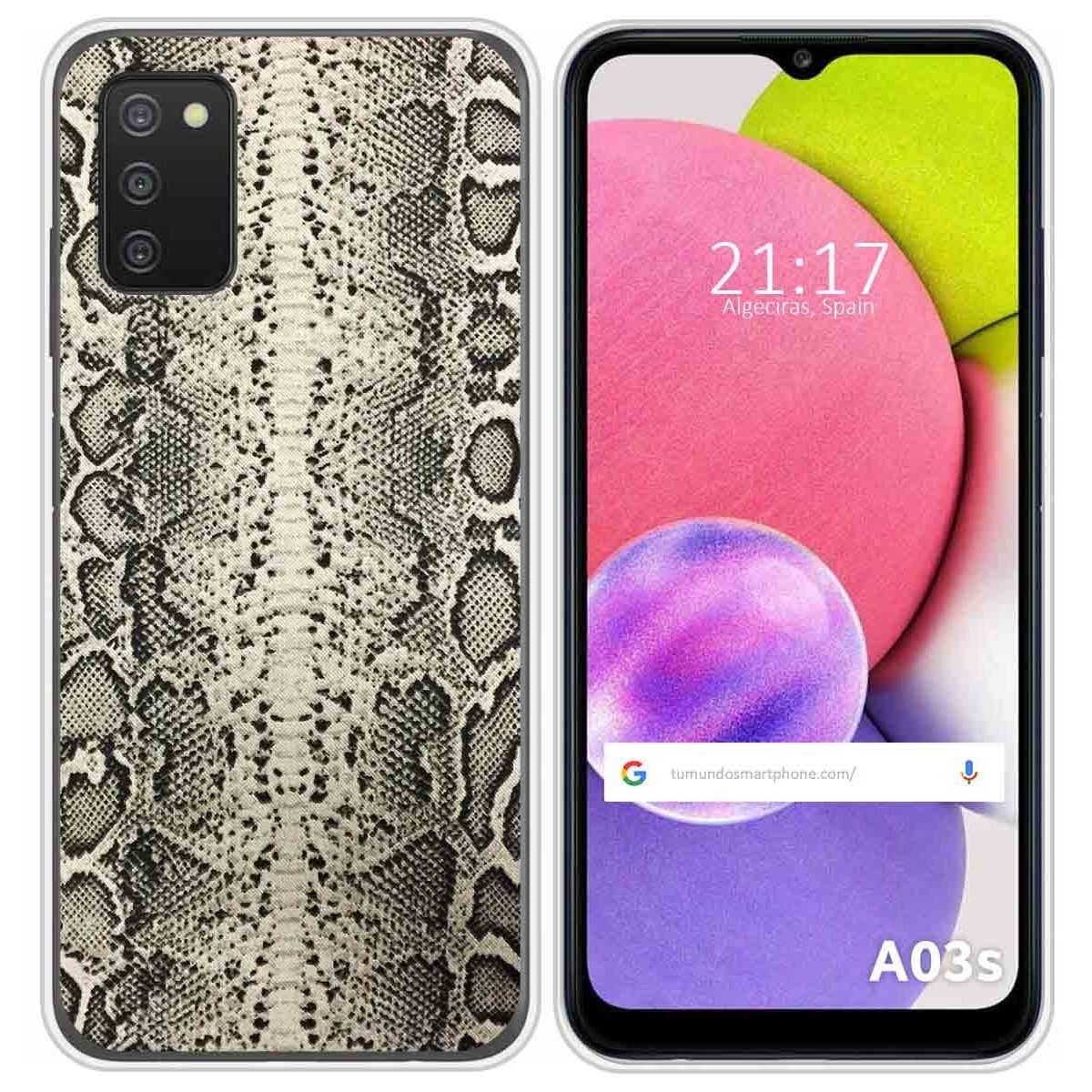 Funda Silicona para Samsung Galaxy A03s diseño Animal 01 Dibujos