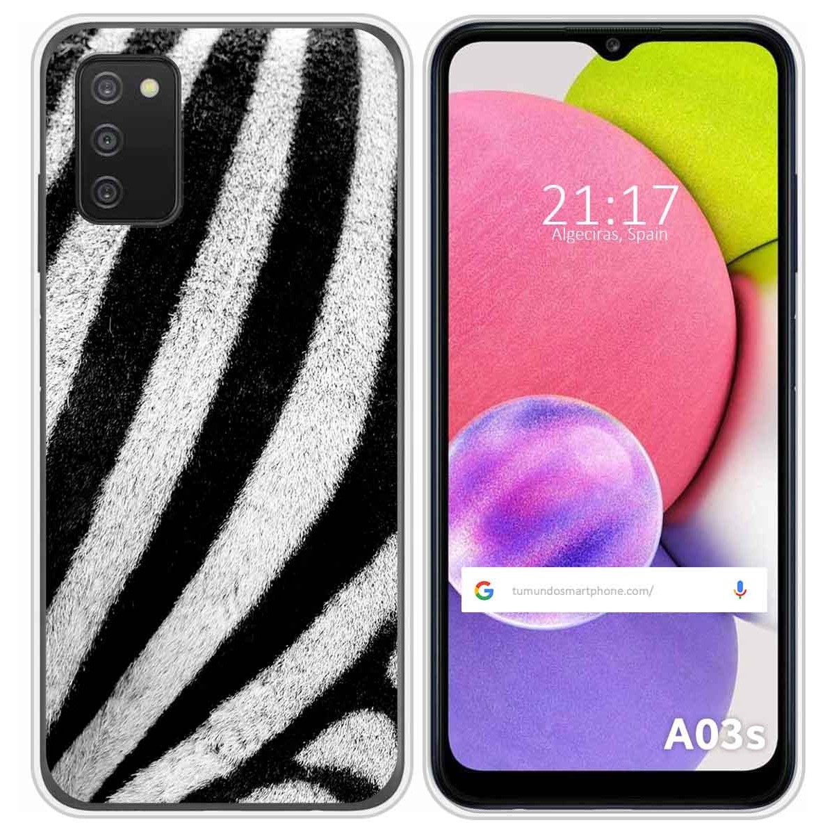 Funda Silicona para Samsung Galaxy A03s diseño Animal 02 Dibujos