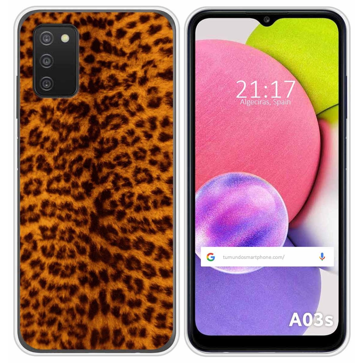 Funda Silicona para Samsung Galaxy A03s diseño Animal 03 Dibujos