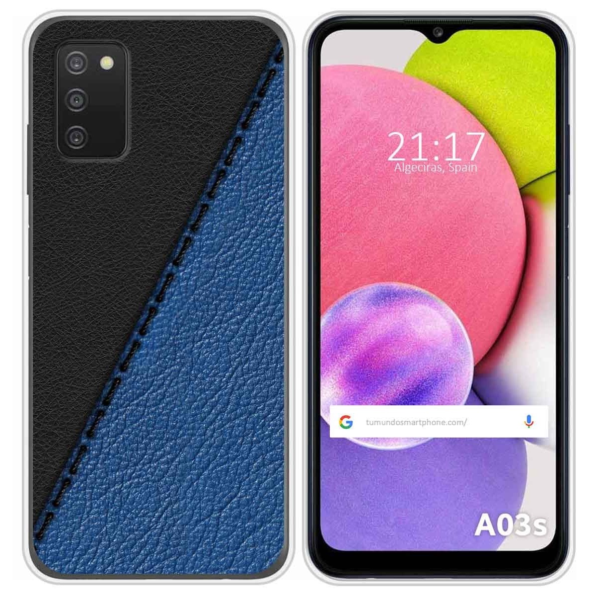 Funda Silicona para Samsung Galaxy A03s diseño Cuero 02 Dibujos