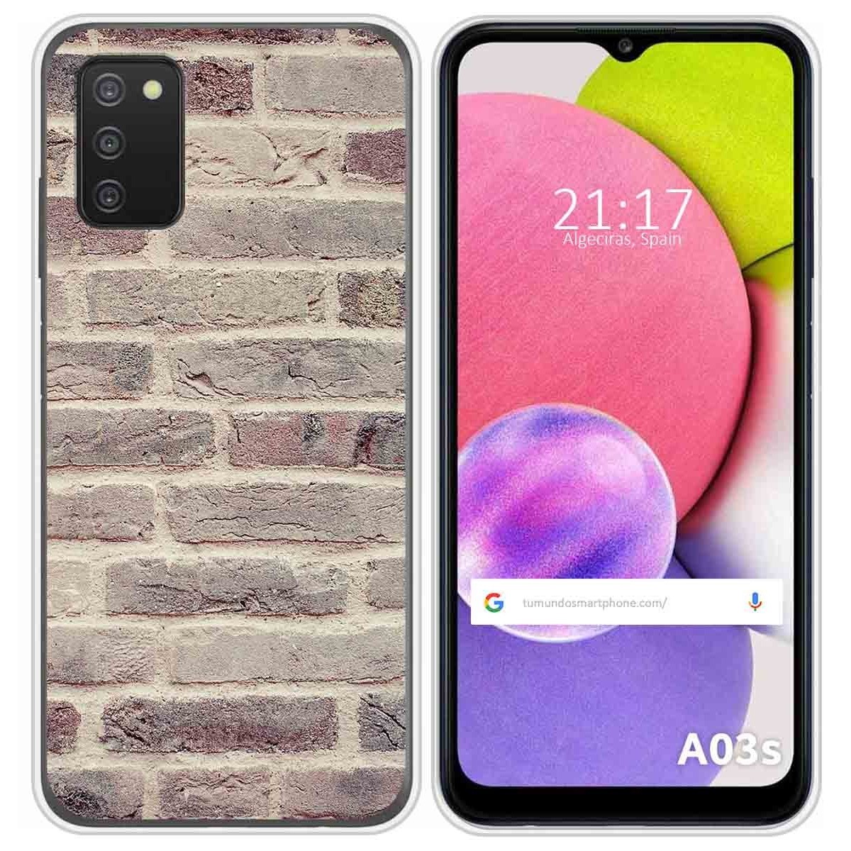 Funda Silicona para Samsung Galaxy A03s diseño Ladrillo 01 Dibujos