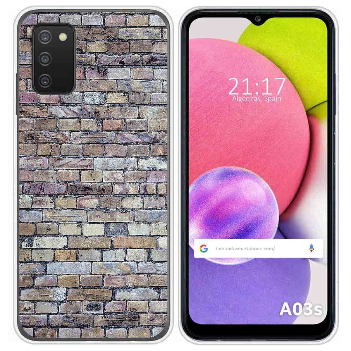 Funda Silicona para Samsung Galaxy A03s diseño Ladrillo 02 Dibujos
