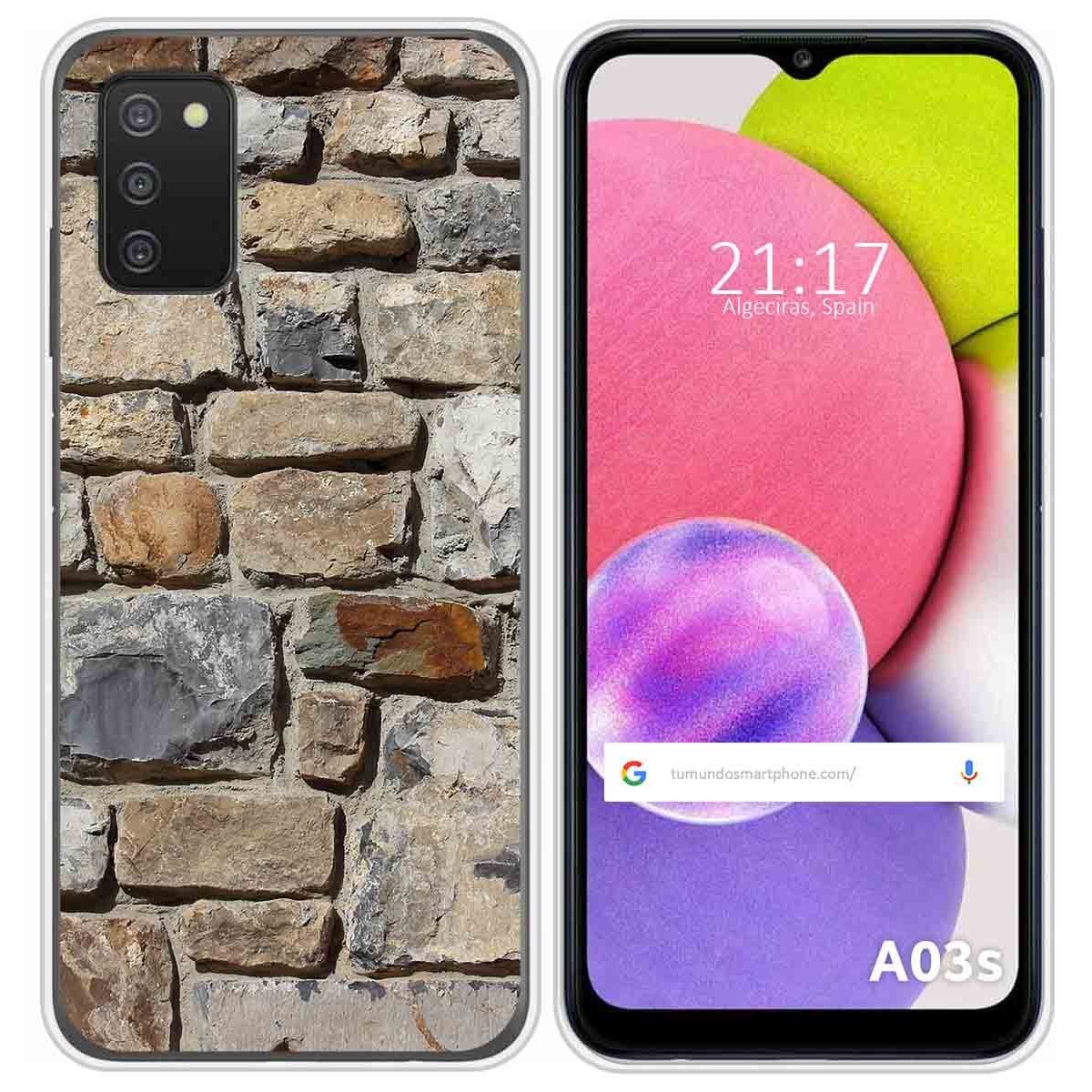 Funda Silicona para Samsung Galaxy A03s diseño Ladrillo 03 Dibujos