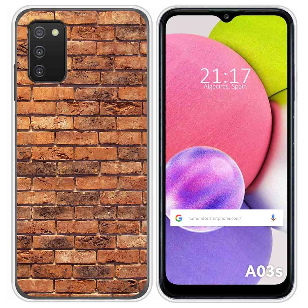 Funda Silicona para Samsung Galaxy A03s diseño Ladrillo 04 Dibujos