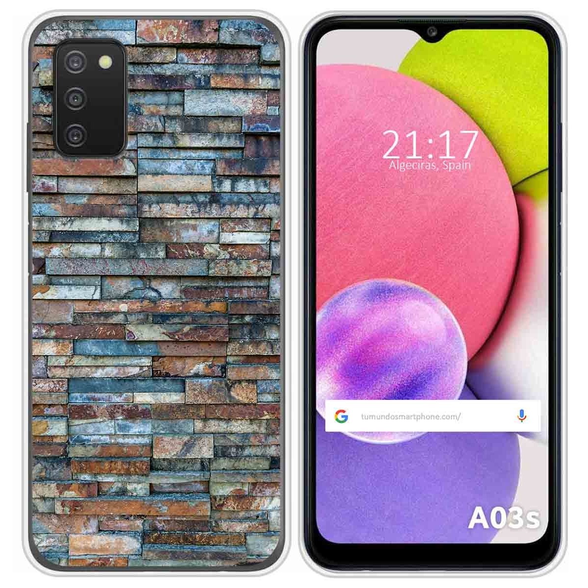 Funda Silicona para Samsung Galaxy A03s diseño Ladrillo 05 Dibujos
