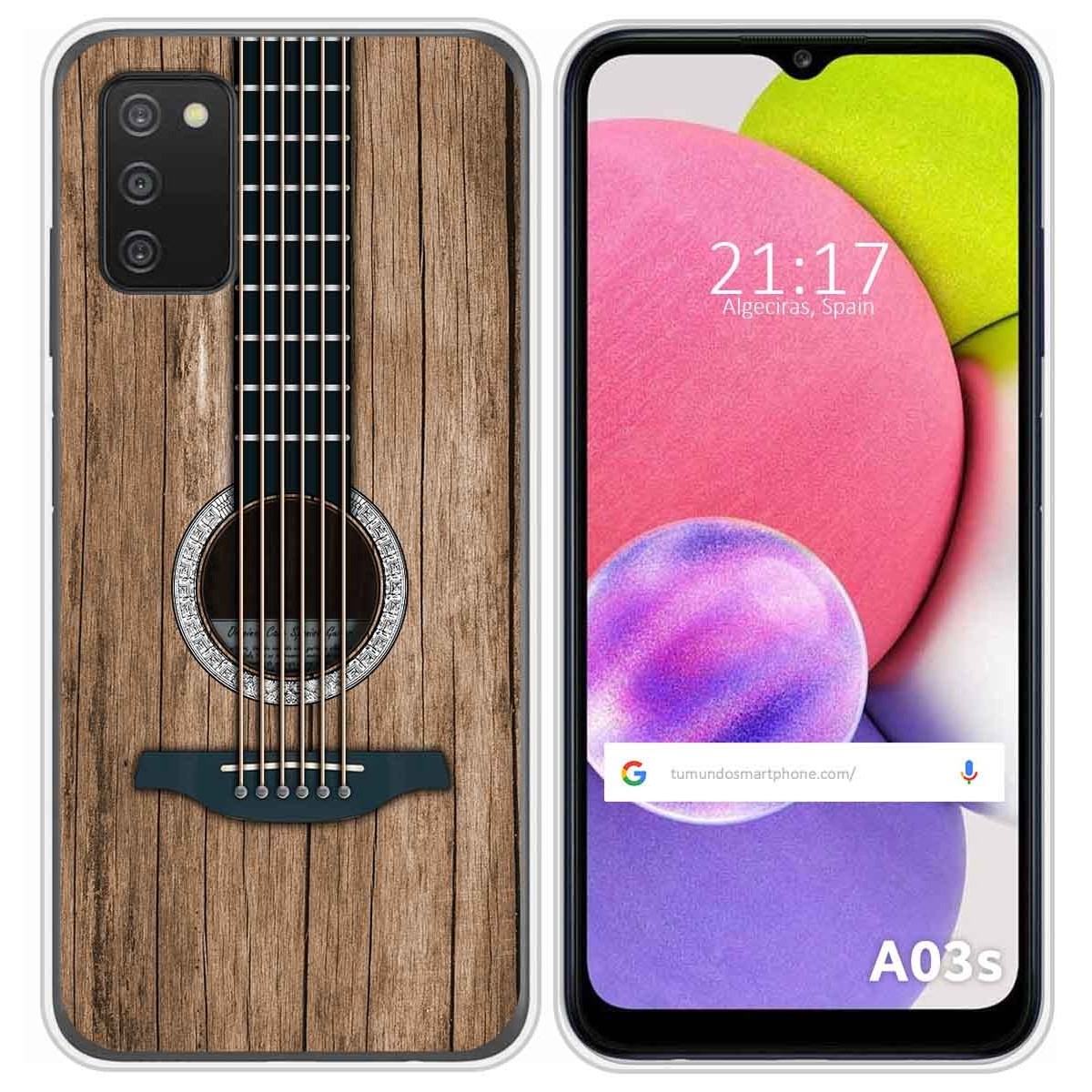 Funda Silicona para Samsung Galaxy A03s diseño Madera 11 Dibujos