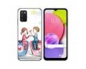 Funda Silicona para Samsung Galaxy A03s diseño Café Dibujos