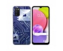Funda Silicona para Samsung Galaxy A03s diseño Circuito Dibujos