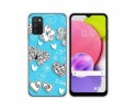 Funda Silicona para Samsung Galaxy A03s diseño Mariposas Dibujos