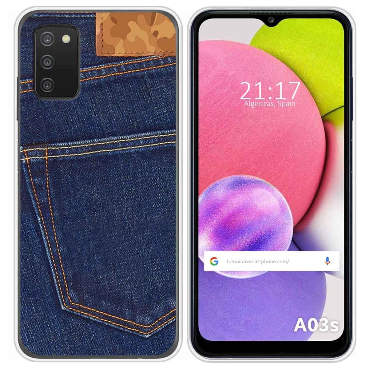 Funda Silicona para Samsung Galaxy A03s diseño Vaquero Dibujos
