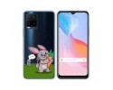 Funda Silicona Transparente para Vivo Y21 / Y21s / Y33s diseño Conejo Dibujos