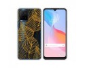 Funda Silicona Transparente para Vivo Y21 / Y21s / Y33s diseño Hojas Dibujos