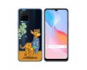 Funda Silicona Transparente para Vivo Y21 / Y21s / Y33s diseño Jirafa Dibujos
