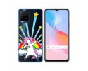 Funda Silicona Transparente para Vivo Y21 / Y21s / Y33s diseño Unicornio Dibujos
