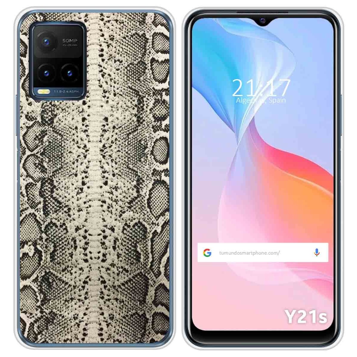 Funda Silicona para Vivo Y21 / Y21s / Y33s diseño Animal 01 Dibujos