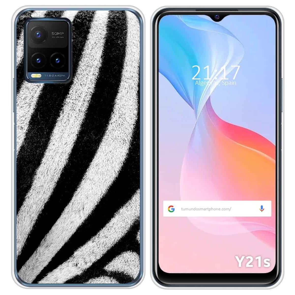 Funda Silicona para Vivo Y21 / Y21s / Y33s diseño Animal 02 Dibujos