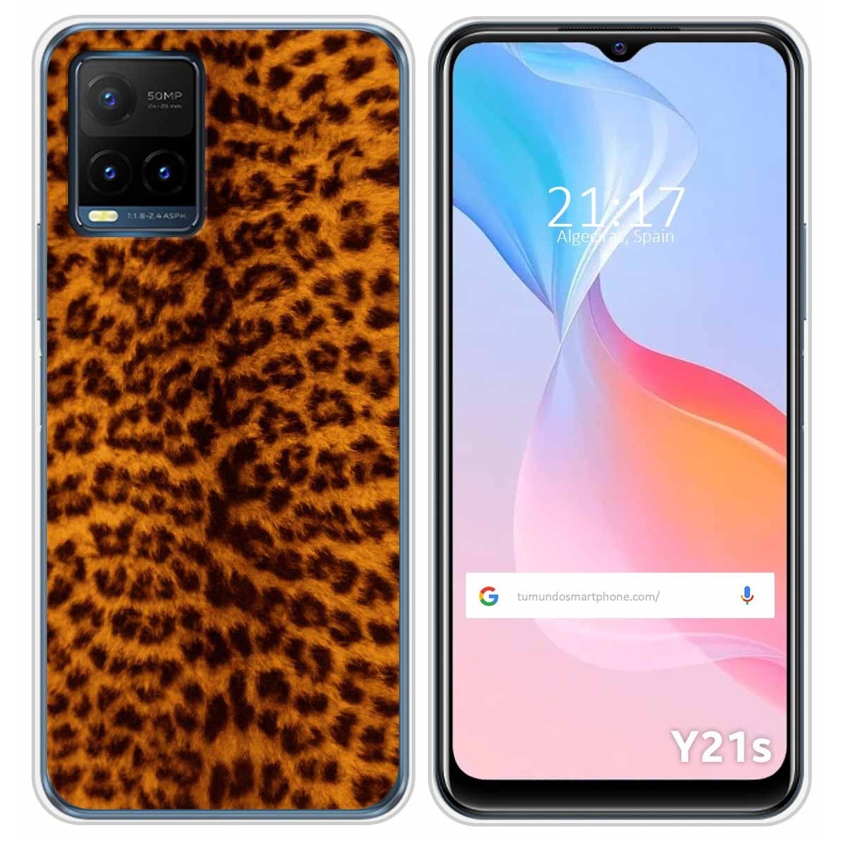 Funda Silicona para Vivo Y21 / Y21s / Y33s diseño Animal 03 Dibujos