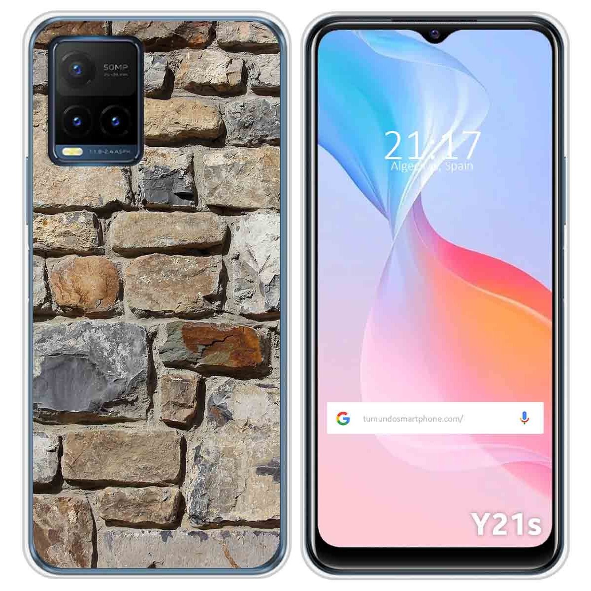 Funda Silicona para Vivo Y21 / Y21s / Y33s diseño Ladrillo 03 Dibujos