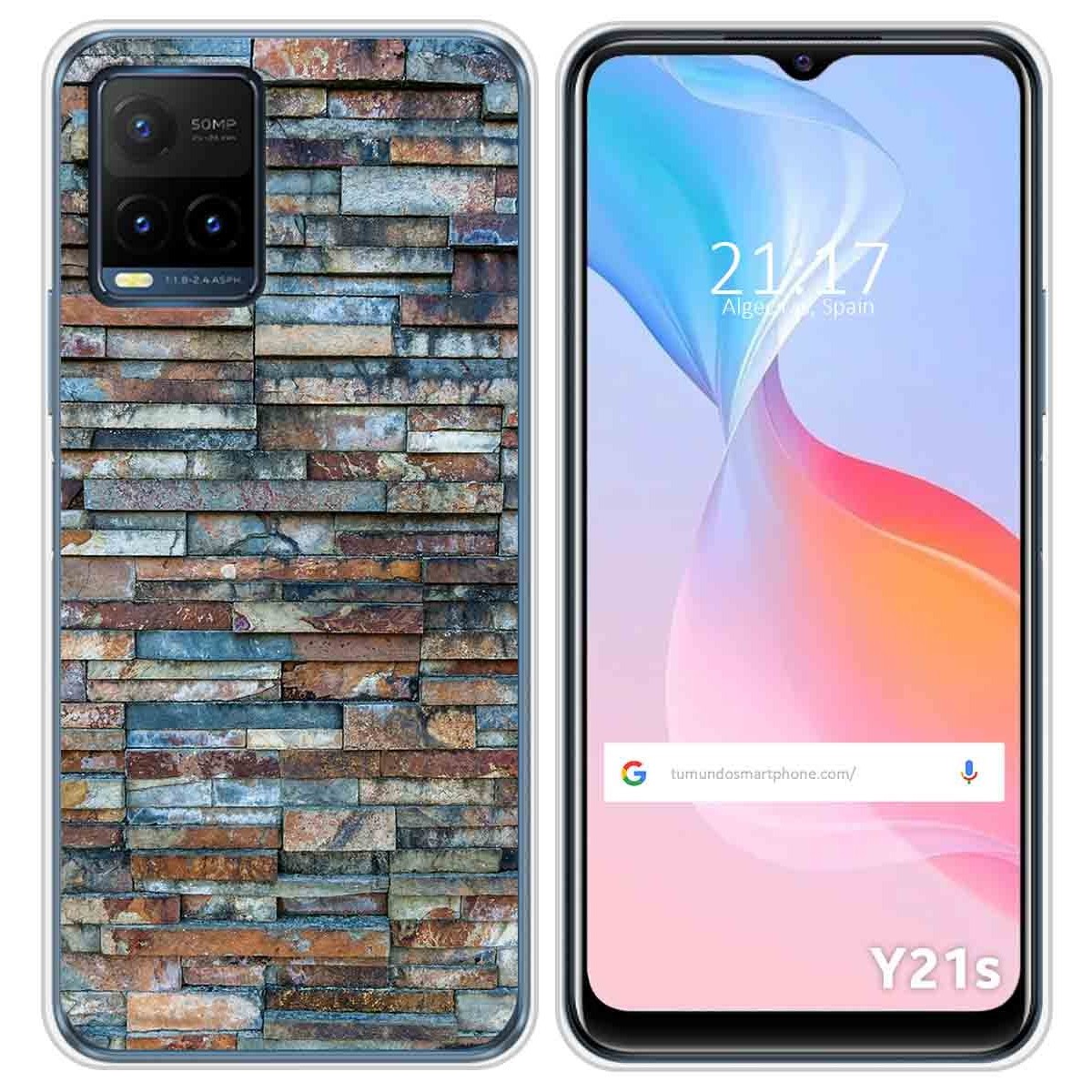 Funda Silicona para Vivo Y21 / Y21s / Y33s diseño Ladrillo 05 Dibujos