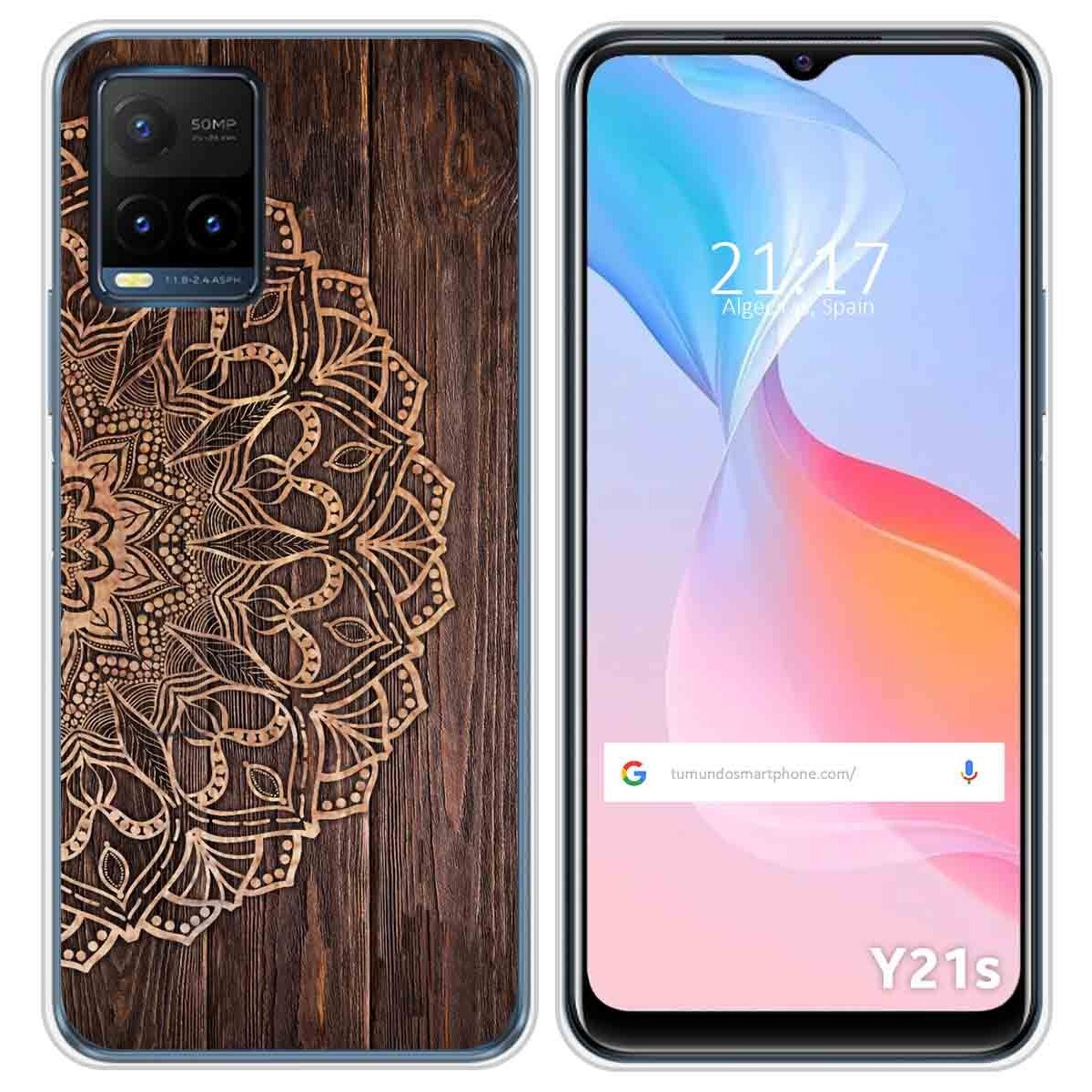 Funda Silicona para Vivo Y21 / Y21s / Y33s diseño Madera 06 Dibujos