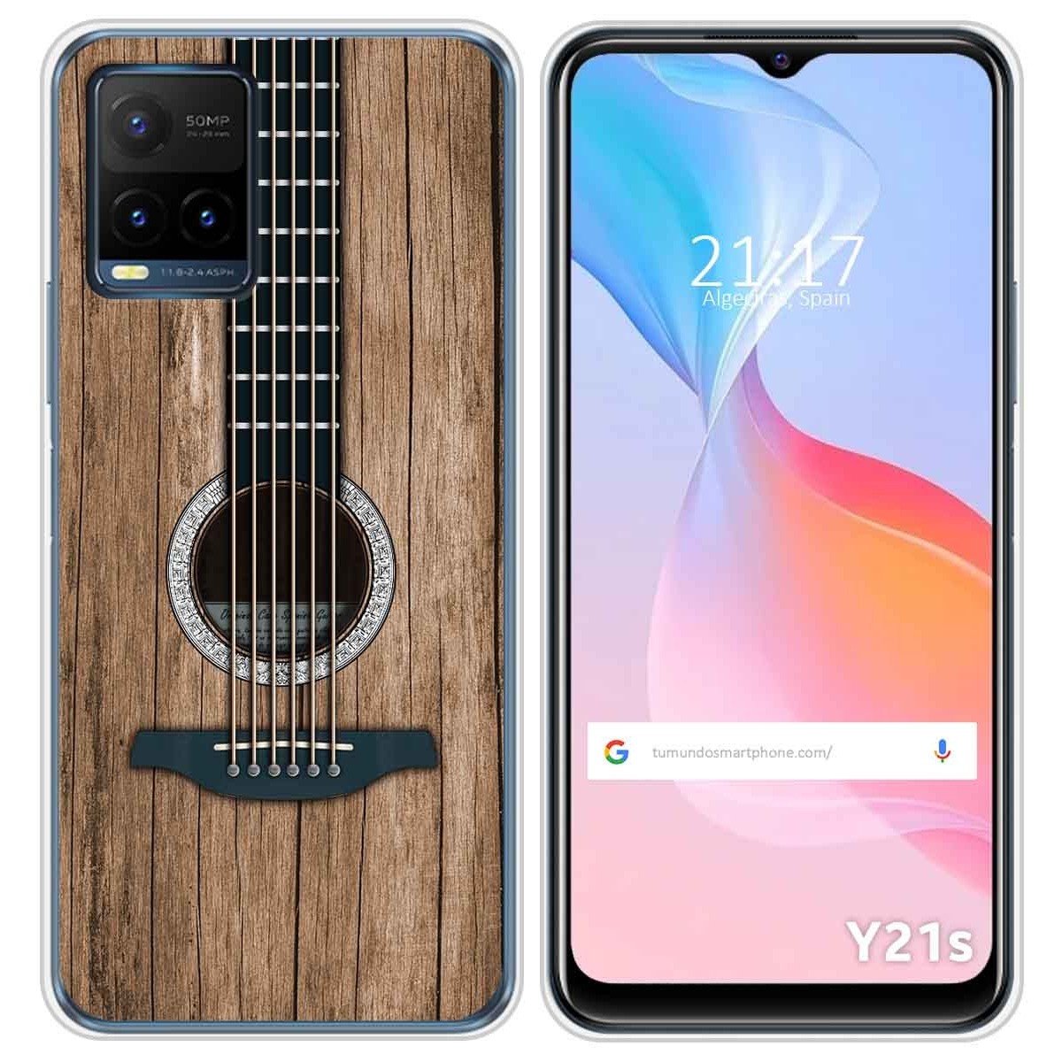 Funda Silicona para Vivo Y21 / Y21s / Y33s diseño Madera 11 Dibujos