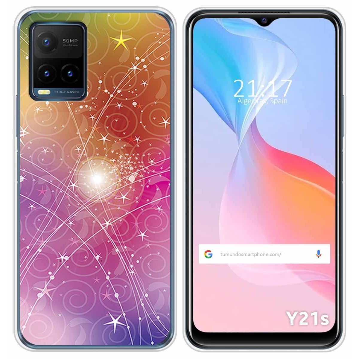 Funda Silicona para Vivo Y21 / Y21s / Y33s diseño Abstracto Dibujos
