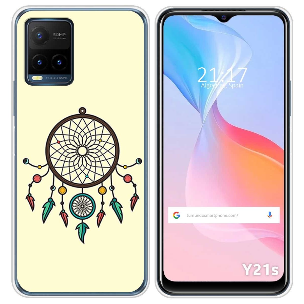 Funda Silicona para Vivo Y21 / Y21s / Y33s diseño Atrapasueños Dibujos